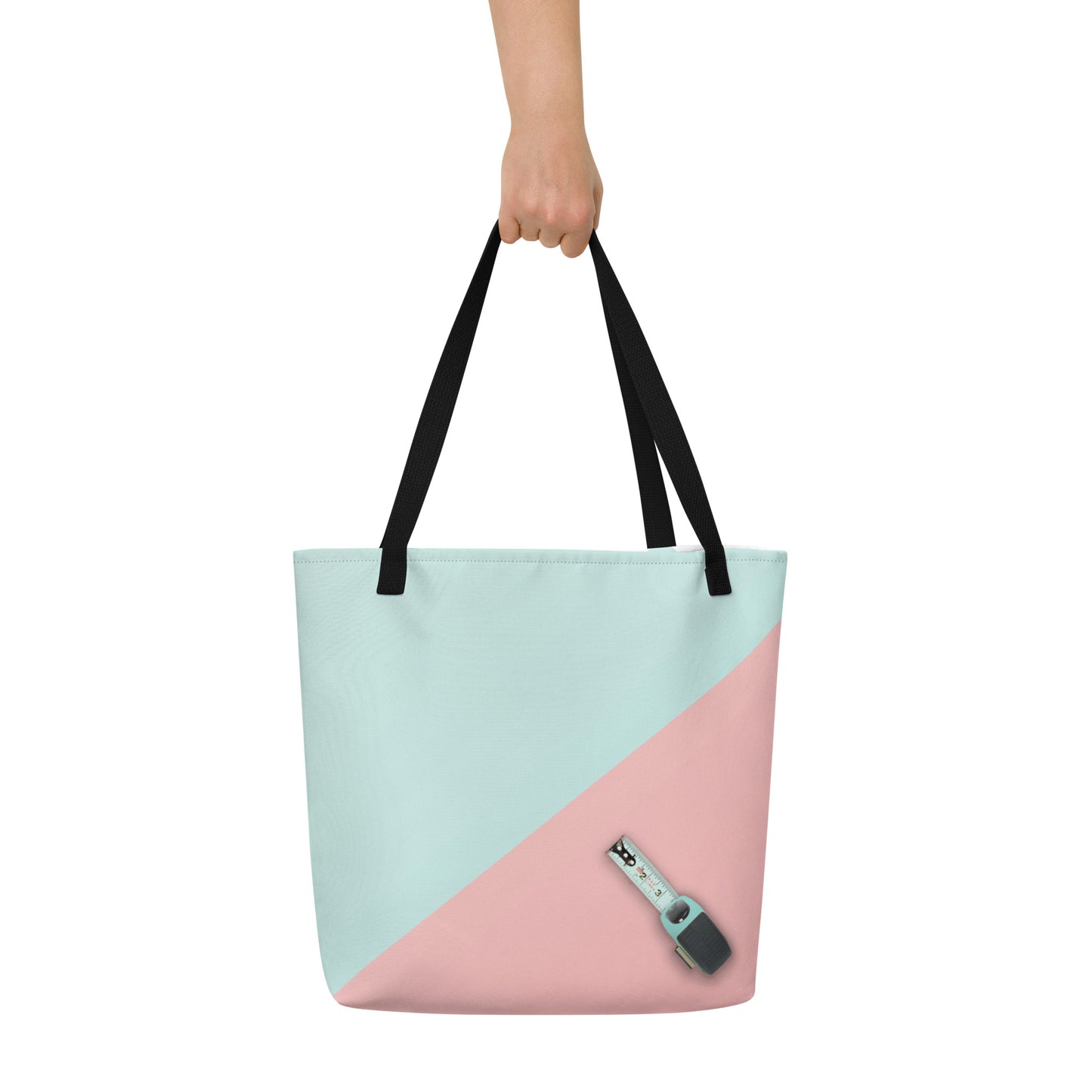 Tote Bag w/ Pocket, Cotton Candy Pop