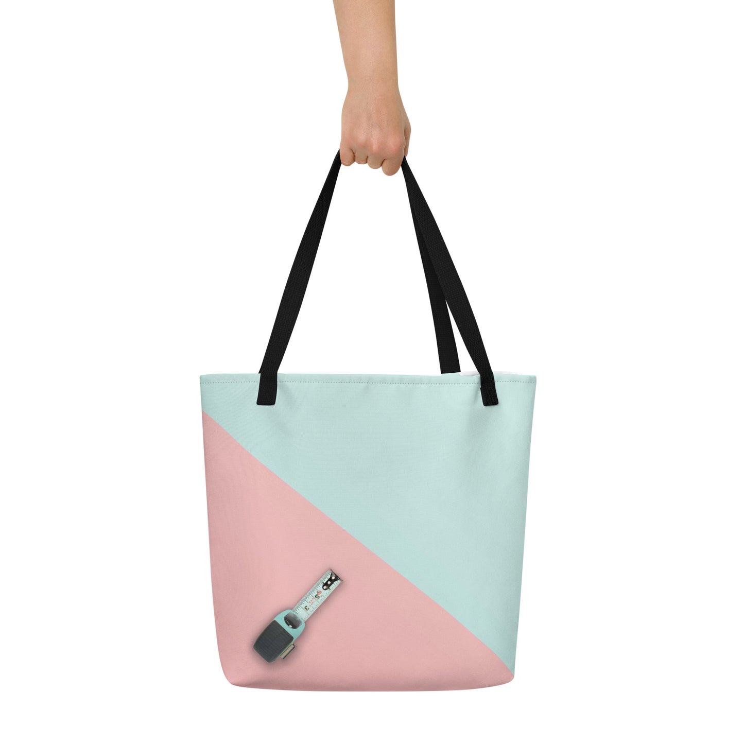 Tote Bag w/ Pocket, Cotton Candy Pop