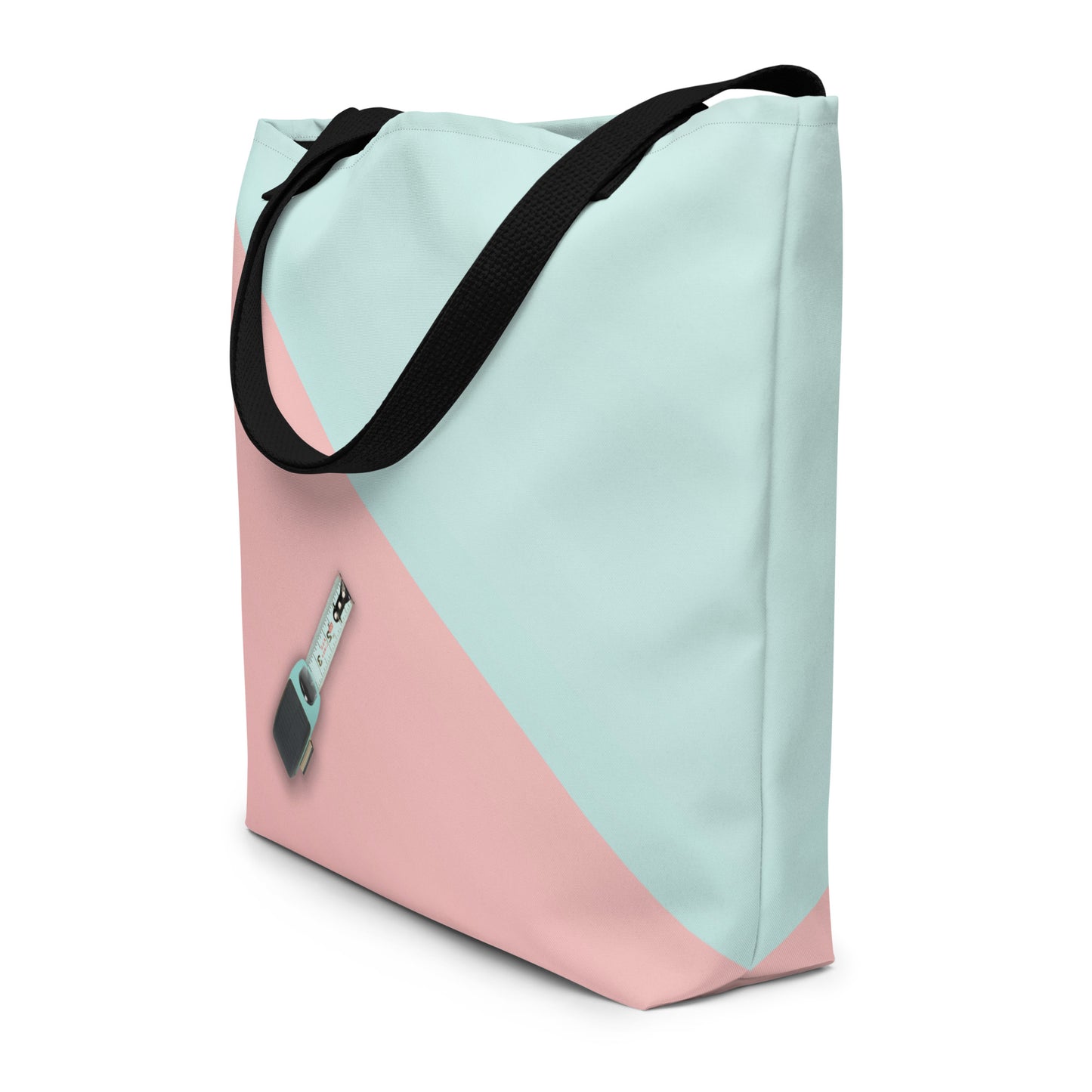 Tote Bag w/ Pocket, Cotton Candy Pop