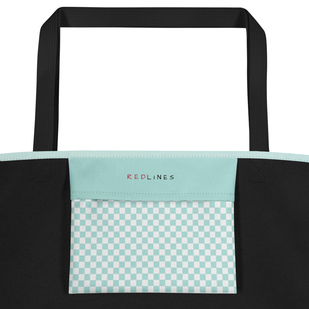 Tote Bag w/ Pocket, Cotton Candy Pop