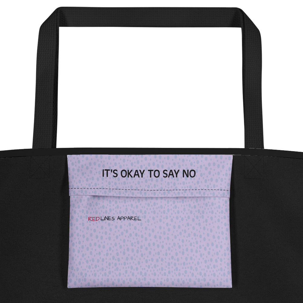 Tote | I am Very Busy | Purple Lettering