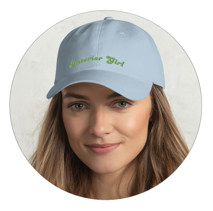 Interior Girl, Embroidered Dad Hat