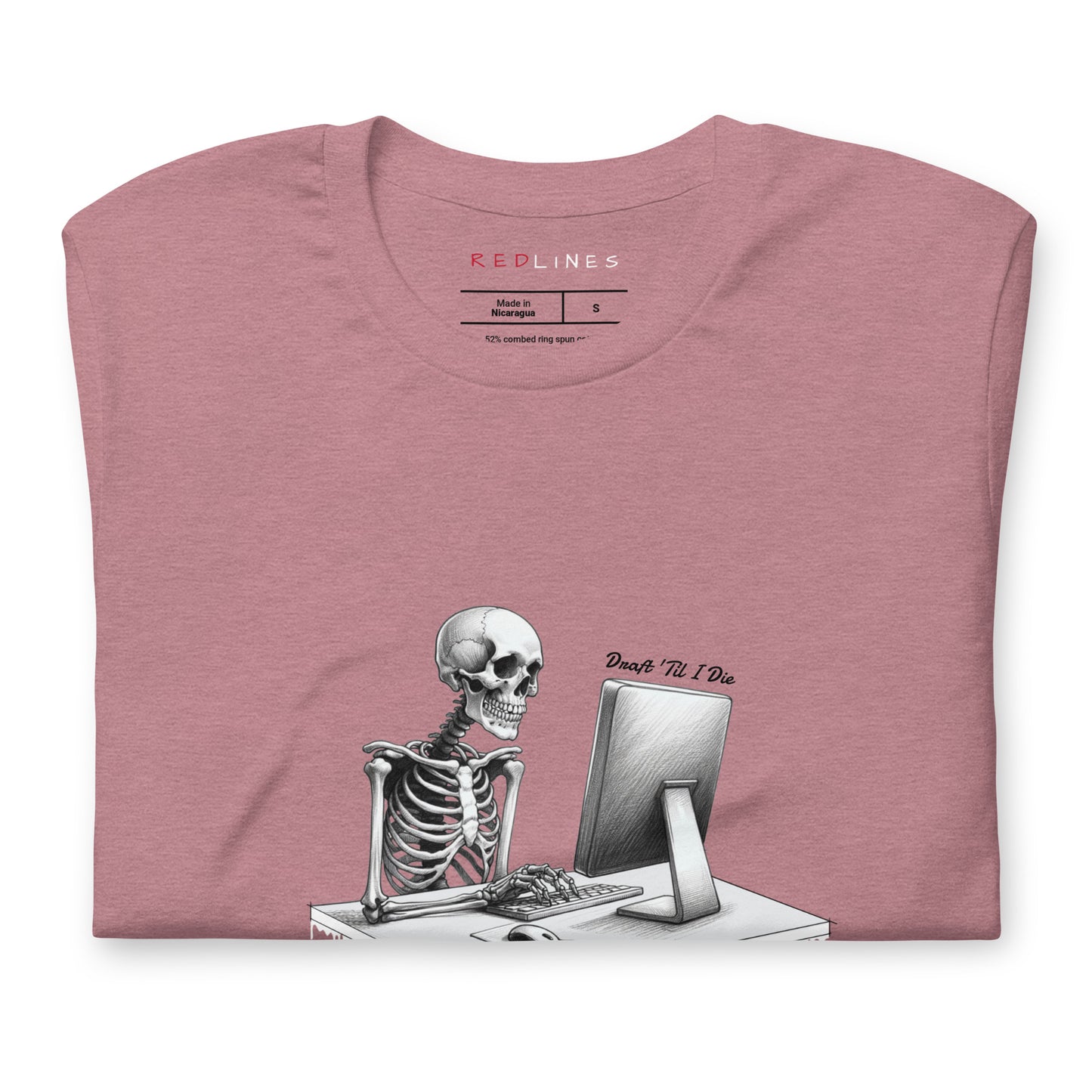 Draft 'til I Die, Cotton Unisex Tee in Soft Colorways