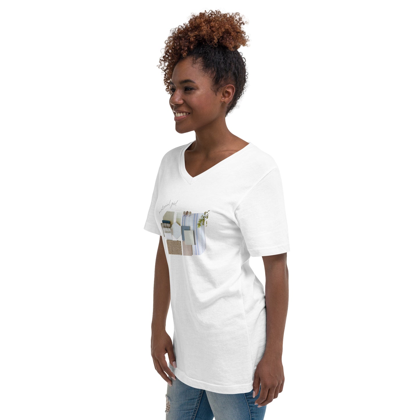 Material Girl, Relaxed Fit Cotton V-Neck